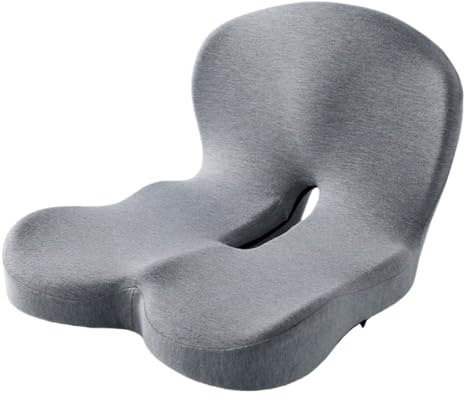 bergxperten Coussin de Siège Ownplux Coussin Orthopédique en Mousse à Mémoire de Forme Haute densité - Ergonomique, Antidérapant pour Chaise Bureau, Voiture, Canapé et