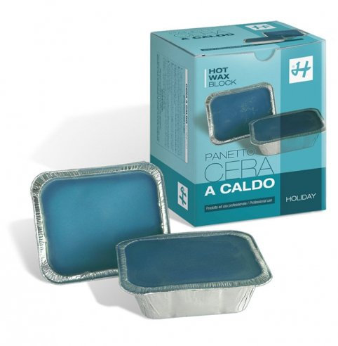 CERA A CALDO AZULENE VASCHETTA 2X500 GR - HOLIDAY DEPILATORI