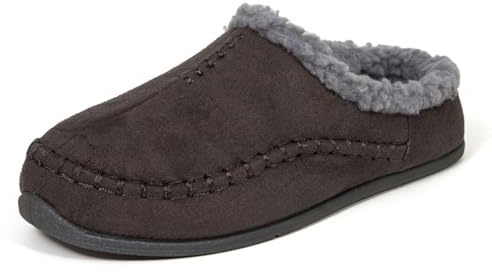 Deer Stags Men's Nordic Slipper, Charcoal, 13 UK