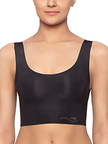 Sloggi Damen BH ZERO Feel Top EX, ohne Bügel, Gepolstert, Pull-On, M, Schwarz