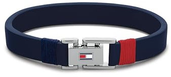 Tommy Hilfiger Jewelry Armband für Herren aus Leder Marineblaue Farbe - 2790226S