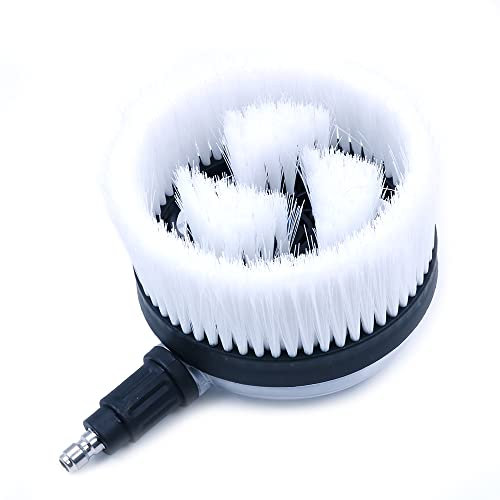 ZONADAH Spazzola girevole a 360 gradi, testina per lavaggio auto, spazzola ultra morbida per pistola ad acqua ad alta pressione, attacco rapido 1/4
