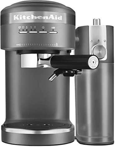 KitchenAid Semi-Automatic Espresso Machine and Automatic Milk Frother Attachment - KES6404