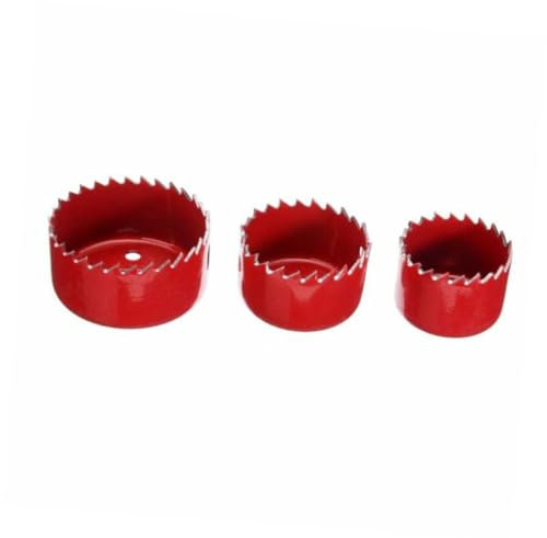 Hemobllo 16pièces Kit De Cloche Avec Mandrins Pour Perçage De Et Outils De Découpe Pour Menuiserie Rouge