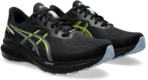 ASICS Herren Gt-1000 13 GTX Laufschuhe Stabilitätsschuh Black/Safety Yellow - Schwarz 44