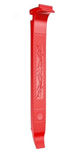 Multifunctional Bike Tire Lever, Portable Tire Removal Tool for Road or Mountain Bike Tires (Red)