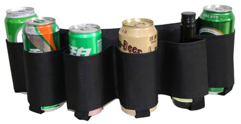 6 Pack Beer Belt Beer Holster Beverage Belt Holder Beer Belt Holder Women Men Adjustable Picnic Beer Waist Pack Can Waist Bag
