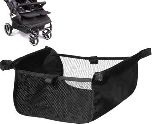 HEMOTON Stroller Bottom Bag Stroller Storage Stroller Bottom Storage Stroller Basket Stroller Bottom Basket Replacement Stroller Bottom Organizer Basket for Stroller Stroller Storage