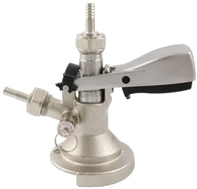 Home & Brewing Beer Keg Coupler Sankey Tap System A D G S Type with Stainless Steel Probe Pressure Valve Homebrew Kegerator Keg Dispenser Brewing accessories(S Type)