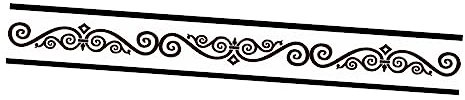 HOMSFOU Tapetenrandaufkleber Selbstklebend Vintage Fliesenaufkleber Wandaufkleber Bordure Für Bad Küche Simulation Fliesen Aufkleber Einfach Anzuwenden Reinigen
