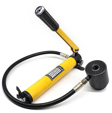 Hydraulischer Punch Driver Kit 16-101mm Hydraulischer Knockout Punch Kit, Manuelles Hydraulikpumpe Locheisen Maschinen für Installation Reparatur Draht Pipeline Signal Lampe Maschinerie