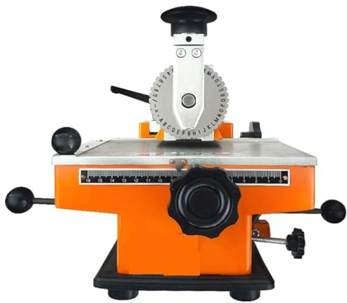 lwjunmm YN-360 Manuelle Metall Label Drucker Kennzeichnung Maschine,Typenschild Drücken Maschine Stamping Gravur Labeling Machine,5mm