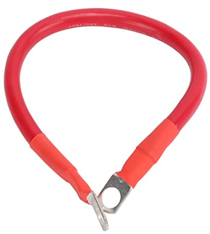Fil de Terre 4AWG, Force Forte, Résistance à Haute et Basse Température, Câble de Batterie pour Les Voitures, Bateaux, VR, 30 Cm (A (Rouge))