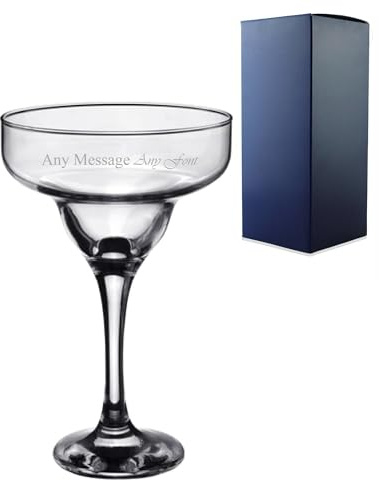 Personalised Engraved 295ml Margarita Cocktail Glass with Gift Box | Custom Cocktail Glasses, Birthday Gifts for Her, Gifts for Adults