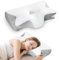 BIEWO Cuscino ortopedico ergonomico in memory foam, supporto cervicale per schiena, stomaco, per alleviare il dolore al collo e alle spalle, con federa rimovibile