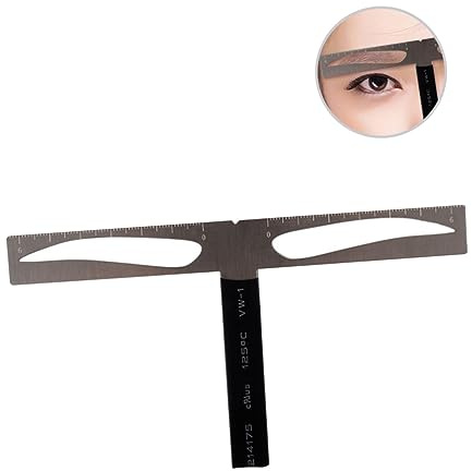 SAFIGLE Regla para Cejas Tres Puntos Herramienta Dibujo Cejas Medición Forma Simétrica Adecuado Principiantes Viaje