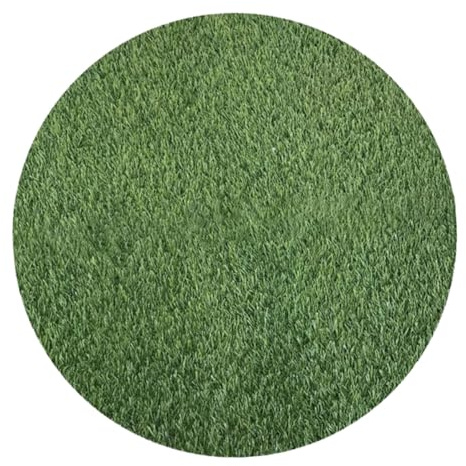 GANAZONO Tapis Finition et Style Artistique de Gazon Synthétique Extérieur en Plastique Rond Vert pour Décoration de Table pour Jardin et Maison