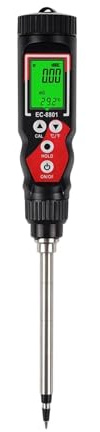 Misuratore PH Terreno Misuratore di conducibilità elettrica digitale EC8801 2 in 1, misuratore di conducibilità elettrica del terreno, misuratore di temperatura e EC del terreno, analizzatore del terr