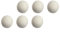 Lot de 6 balles de séchage en laine pour machines à laver, minimisent l'électricité statique et favorisent des temps de séchage plus rapides