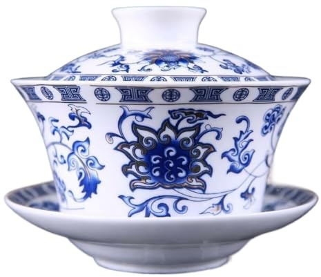 Ensemble de thé Gaiwan, Tasse à thé Gaiwan en céramique 300 ml, soupière chinoise, bol couvert, soucoupe, service à thé Kung Fu
