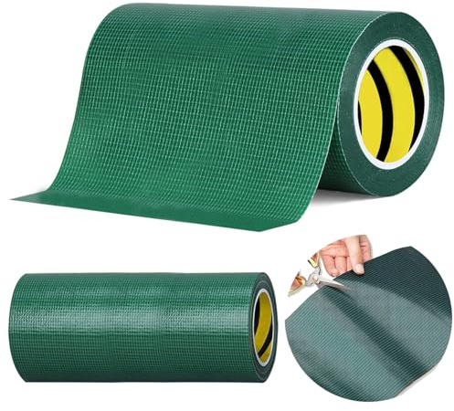Parche para cubierta de piscina, cinta de reparación de cubierta de piscina, parche autoadhesivo cortable de 8 x 394 pulgadas, impermeable y resistente a desgarros para reparación y embellecimiento