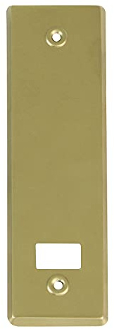 Amig - Blende oder Deckel aus Aluminium mit goldfarbenem Finish für Rollladen | Maße: 22,2 x 6,5 cm | Schraubenabstand 17 cm | Dicke 0,5 mm