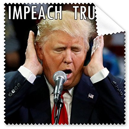 American President gegen Trump Funny Interessante Angry Impeach Trump lächerlich Spoof Meme Bild GLÄSER Tuch Reinigungstuch Handy-Display von 5 x