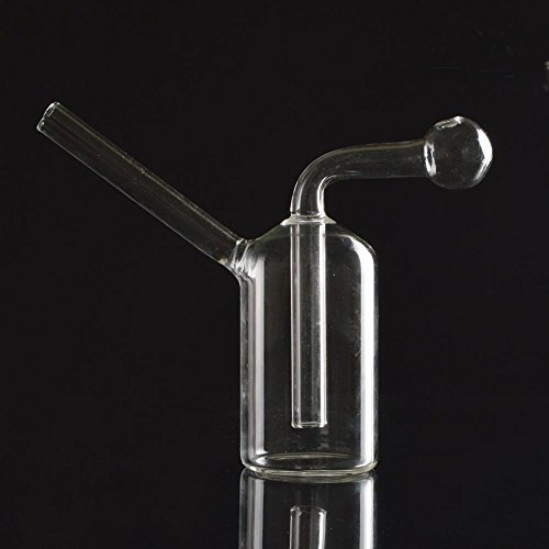 RORA Mini brûleur à huile en verre 12 cm Grand bac à cendres Pour le chicha