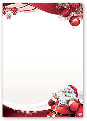 Motivpapier BRIEF AN DEN WEIHNACHTSMANN Weihnachten - DIN A5 Format 250 Blatt - Paper-Media