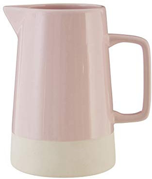 Premier Housewares Grande carafe à eau en grès avec finition émaillée Rose clair 45,7 x 40,6 x 30,5 cm