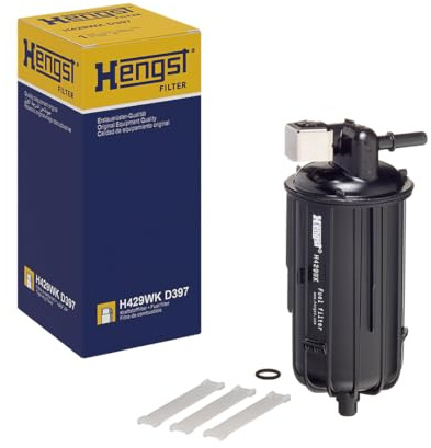 HENGST - Kraftstofffilter H429WK D397 - Hochwertiger Kraftstoff-Leitungsfilter für KFZ - Entfernt Staub und Schmutz aus Otto- oder Dieselmotoren - Schützt das Einspritzsystem