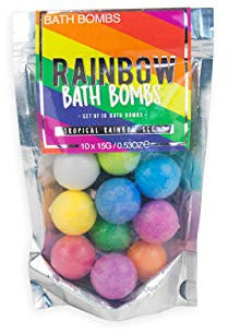 Rainbow Bath Bombs - Tropical Scent