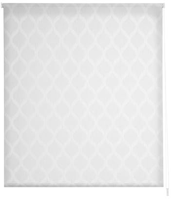 Estoralis Davos Tenda a Rullo traslucida Jacquard, Bianco, 130 x 250 cm