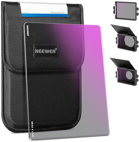 NEEWER Filtro ND Cuadrado ND0.6 (2 Paradas), 4 x 5,65 Pulgadas, Filtro de Densidad Neutra de Cine con Revestimiento de Doble Cara 30 Multi Nano para NEEWER Matte Box, Compatible con Tilta, Compatible