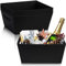 DEAYOU 5 Pack Gift Basket Empty, 12 x 10 Kraft Basket With Handle, 6 LB Cardboard Gift Basket Market Tray, Large Black Paper Basket Holder Container for Wine Gift, DIY, Food, Snacks, Crafts, Easter