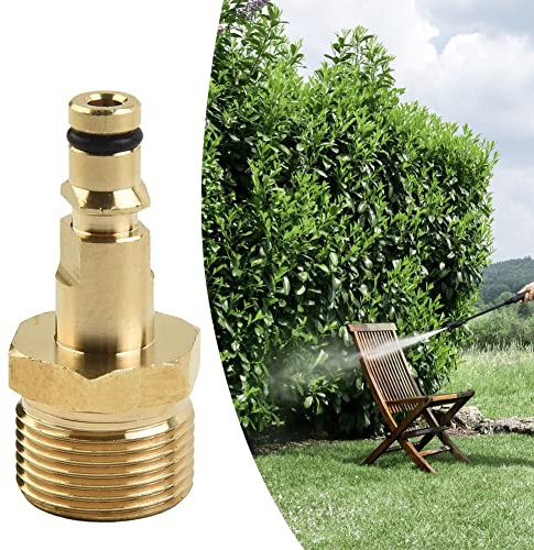 Adapter för M22 högtrycksslangar – högtryckstvätt adapter till M22 x 1,5 AG för Kärcher M22 Quick Connect, kontakt M22-slangadapter