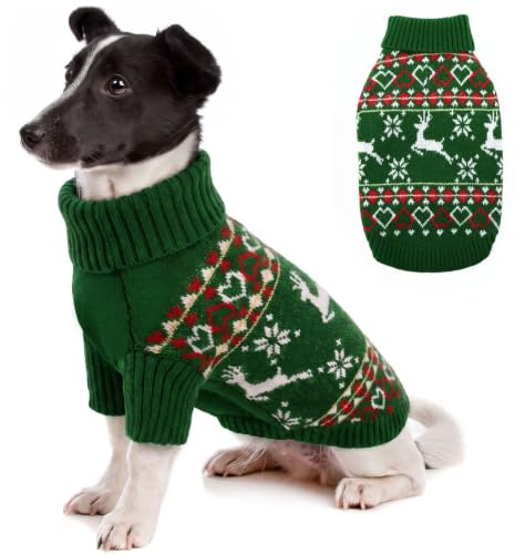 KONVINIT Hundepullover Weihnachten Klein - Festlicher Weihnachtspullover xs