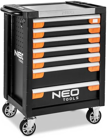 NEO Tools Werkzeugschrank 6 Schubladen, Black, Groß