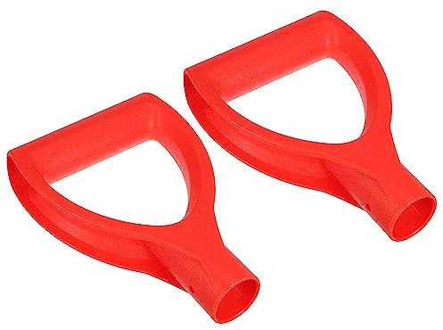 PATIKIL 31 mm/1,22 Pala D Agarre Mango, 2 Paquete PP Pala Mango Reemplazo D con Forma Agarre Jardín Accesorios para Jardinería Herramienta para Excavar Rastrillar