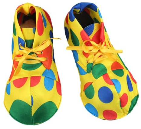 rockible Chaussures de Clown pour Adultes Hommes Et Femmes, Chaussures de Costume de Clown, Costume de Fête de Noël En PU, Fête de Clown, Accessoires de Déguisement pour Carnaval Et Fête à Thème, D