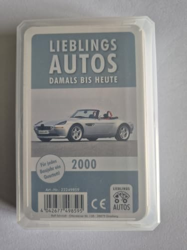 Lieblings Autos Auto Quartett 2000 Baujahr Geburtsjahr 26. Geburtstag Geschenk Spielkarten Neu