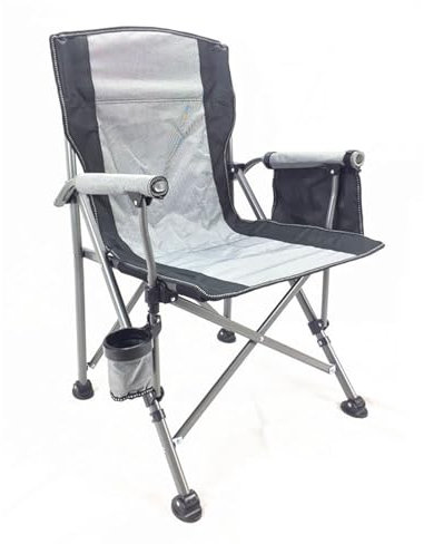 Strandstuhl Klappbar, Oxford-Stoff, Dreieckige Struktur, rutschfeste Matte, Lagerung, Klappstuhl Strand, für Garten, Strand, Schwimmbad, Terrasse (Color : Gray)
