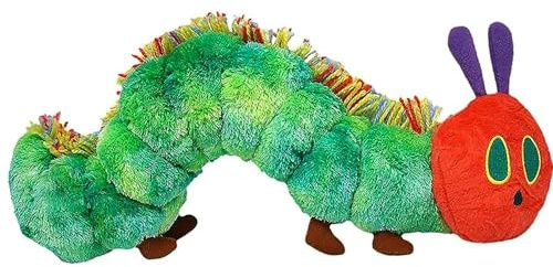 Herreicher Die kleine Raupe Nimmersatt Weiche Plüschraupe nach dem Kinderbuch Kuscheltier Puppe Spielzeug