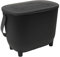 EDA - Poubelle à Compost 10 L avec Filtre à Charbon - Ouverture XXL - Filtre Anti-odeurs - Design Moderne - Vert