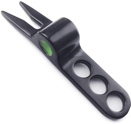 Fhsqwernm Zincs Legierung Golfs Putting Green Fork Grooves Cleaner Pivots Repair Tool Turf Repair Tool Golfbälle Gabel Golfzubehör