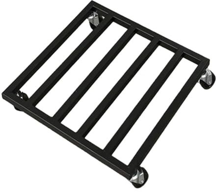 Carrello per bonsai da interno/esterno, con ruote universali, supporto per piante in metallo per vasi da fiori, dimensioni: 40 cm, colore: nero, soluzione versatile per riporre oggetti da giardino