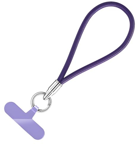 LEMLIN Cordon Telephone Portable, Lanière pour téléphone De Poignet universelle, Cordon Bracelet TéLéPhone Pour La Plupart Des Smartphones Anti Perte Avec (Violet foncé)