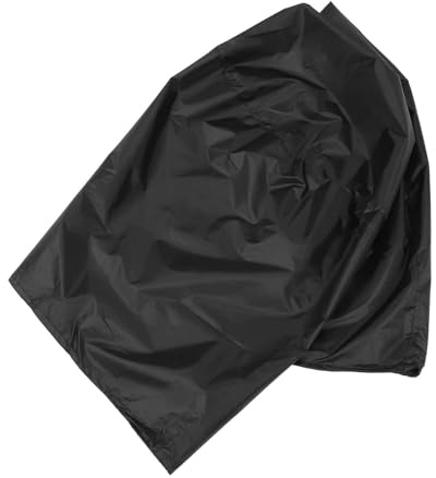 GANAZONO Copertura Rotonda per Barbecue 77 Cm Nero 190d Resistente a Pioggia e Polvere per Grill Gas ed Elettrico Uso Esterno e Terrazzo
