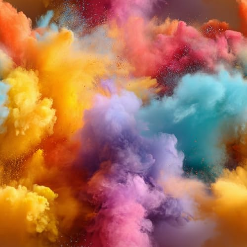 Generisch Selbstklebende Tapete 44x300 cm Klebefolie Möbel Bunte Wolken Dekorfolie Möbelfolie Abstrakte Farbe Mustertapete Wandtapete Wohnzimmer Schlafzimmer Wasserdicht Wallpaper Küche