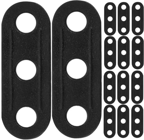ROMISBABA 150 Tensores de Cuerda para Tienda de Campaña Diseño de Tres Orificios Hebillas de Plástico Resistentes Intemperie Ajustadores Ligeros y Portátiles para Camping Senderismo y